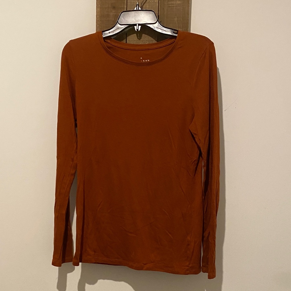 A New Day Terracotta Long Sleeve Shirt